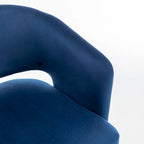 Velvet Swivel Barrel Chair