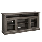 60  Wood TV Stand with Storage Space and Cable Management Cutouts