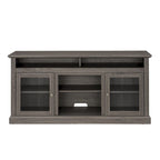 60  Wood TV Stand with Storage Space and Cable Management Cutouts