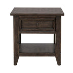Paradise Valley Saddle Brown Rectangular End Table