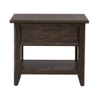 Paradise Valley Saddle Brown Rectangular End Table