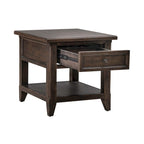 Paradise Valley Saddle Brown Rectangular End Table