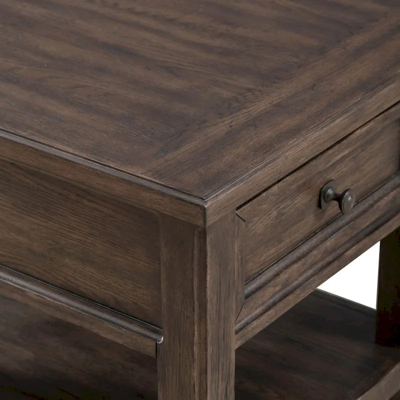 Paradise Valley Saddle Brown Rectangular End Table