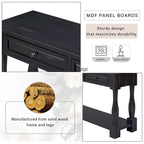 63inch Console Table,Long Sofa Table with Drawers and Shelf,French Country Entryway Table