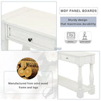 63inch Console Table,Long Sofa Table with Drawers and Shelf,French Country Entryway Table