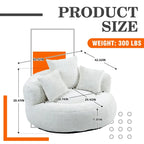 Chenille Upholstered Durable Comfort Lounger High Back Bean Bag Chair