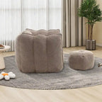 Lazy Bean Bag Couch Chairs for Adults with Ottoman