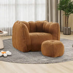 Lazy Bean Bag Couch Chairs for Adults with Ottoman