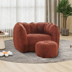 Lazy Bean Bag Couch Chairs for Adults with Ottoman