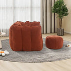 Lazy Bean Bag Couch Chairs for Adults with Ottoman