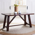 SAFAVIEH Laverna Brown Rectangle Dining Table - 57  W x 36  L x 30  H - 57Wx36Dx30H