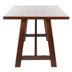 Laverna Brown Rectangle Dining Table - 57  W x 36  L x 30  H - 57Wx36Dx30H