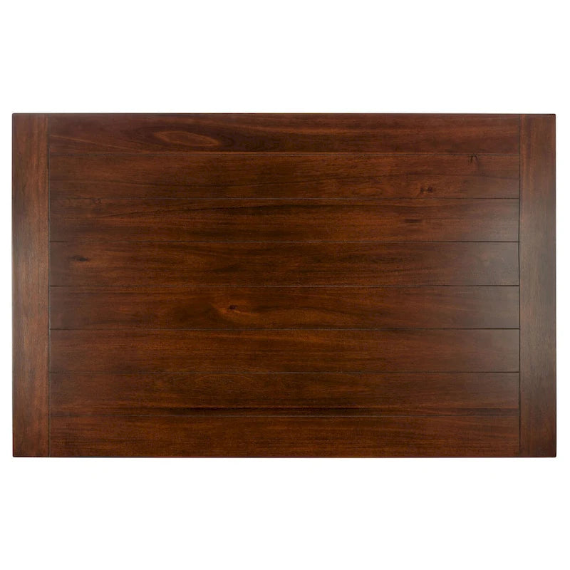 Laverna Brown Rectangle Dining Table - 57  W x 36  L x 30  H - 57Wx36Dx30H