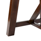 Laverna Brown Rectangle Dining Table - 57  W x 36  L x 30  H - 57Wx36Dx30H