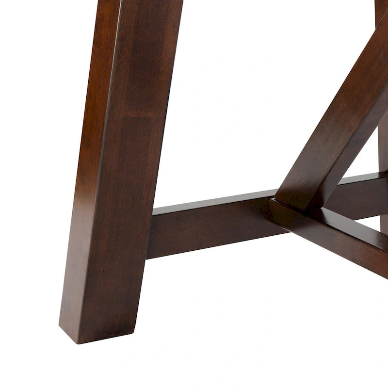 Laverna Brown Rectangle Dining Table - 57  W x 36  L x 30  H - 57Wx36Dx30H